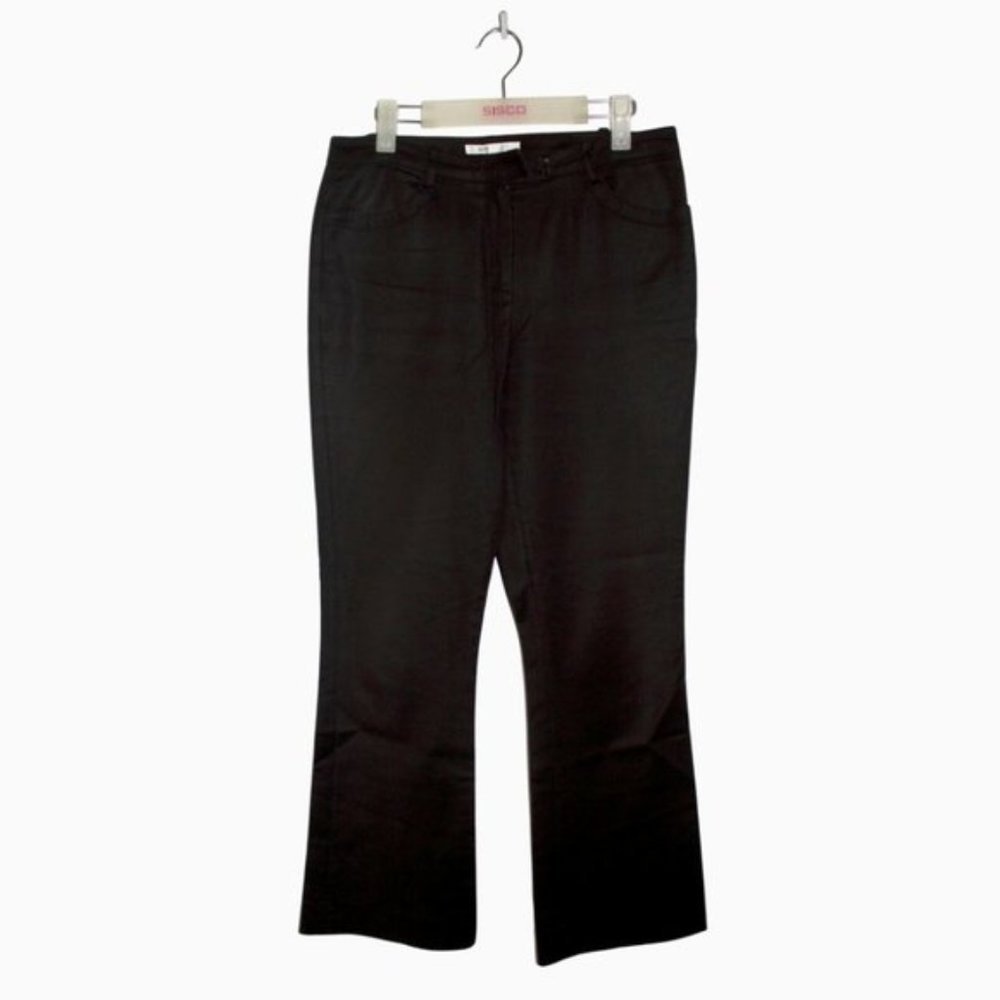 Aero Womens Troer Staight Pants Size 10 Black Stretch Work Wear Corporate